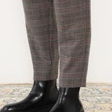 【WALDO】グレンチェック両面起毛トラックパンツ | NICOLE | 詳細画像8 