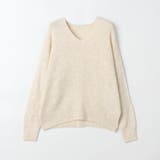 28オフホワイト | 【WALDO】Ｖネックプルオーバーニット | NICOLE