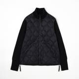 【TAION】ミリタリーハイネックニット切り替えダウンブルゾン | NICOLE | 詳細画像1