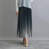 49ブラック | グラデーションプリーツスカート | NICOLE