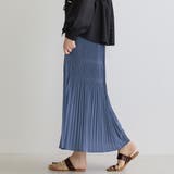 60ブルー | マジョリカプリーツスカート | NICOLE