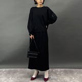 49ブラック | 【セットアイテム】プルオーバー×タイトスカート | NICOLE