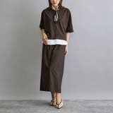 【セットアップアイテム】レイヤード風Tシャツ×タイトロングスカート | NICOLE | 詳細画像1