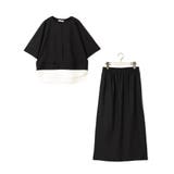 【セットアップアイテム】レイヤード風Tシャツ×タイトロングスカート | NICOLE | 詳細画像17