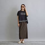 【セットアップアイテム】レイヤード風Tシャツ×タイトロングスカート | NICOLE | 詳細画像2