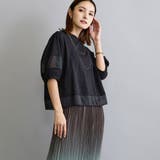 シアー切り替えTシャツ | NICOLE | 詳細画像15