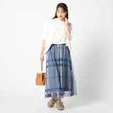 チュールチェックスカート | NICOLE | 詳細画像7 