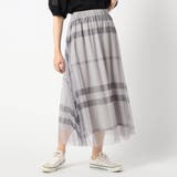 29グレー | チュールチェックスカート | NICOLE