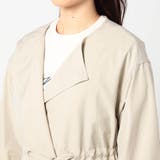 ウエスト絞り ノーカラーコート | NICOLE | 詳細画像6 