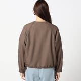 メッシュ ノーカラーブルゾン | NICOLE | 詳細画像4