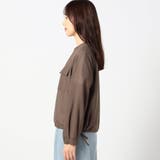 メッシュ ノーカラーブルゾン | NICOLE | 詳細画像5