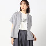 29グレー | リネンライク 半袖シャツ | NICOLE