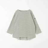 40グリーン | 日本製 デラヴェ 天竺ボーダーカットソー | NICOLE