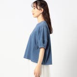 インディゴ天竺 タックスリーブカットソー | NICOLE | 詳細画像5 