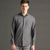 39チャコールグレー | テクニカルストレッチツイル カッタウェイカラーシャツ | NICOLE