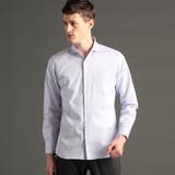 88ラベンダー | ヘリンボンストレッチ カッタウェイカラーシャツ | NICOLE