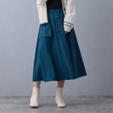 40グリーン | タブデザインスカート | NICOLE