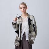 40グリーン | 【ZELDA】ヴィンテージライク柄ブラウス | NICOLE