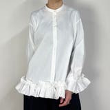 28オフホワイト | 【ZELDA】裾フリルブラウス | NICOLE