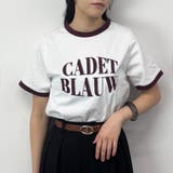 28オフホワイト | 【ZELDA】リンガーデザインロゴTシャツ | NICOLE