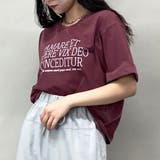 07ボルドー | 【ZELDA】ヴィンテージライクロゴTシャツ | NICOLE