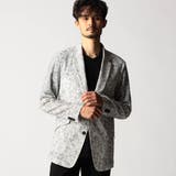 29グレー | ワッフルサッカープリント2Bジャケット | NICOLE