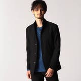 49ブラック | エステルクレープ スタンドカラーカヴァーオールジャケット | NICOLE