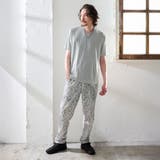 ワッフルサッカープリント イージースラックス | NICOLE | 詳細画像2 