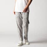 29グレー | ワッフルサッカープリント イージースラックス | NICOLE