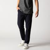 67ネイビー | サッカーチェック イージースラックス | NICOLE