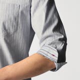 リバーシブルドビー ７分袖スタンドカラーシャツ | NICOLE | 詳細画像11 