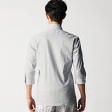 リバーシブルドビー ７分袖スタンドカラーシャツ | NICOLE | 詳細画像6 