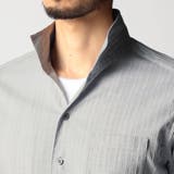 リバーシブルドビー ７分袖スタンドカラーシャツ | NICOLE | 詳細画像8 