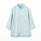 【RIELABO】ブライトジャカード 7分袖レギュラーカラーシャツ | NICOLE | 詳細画像10 