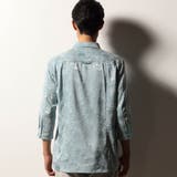 【RIELABO】ブライトジャカード 7分袖レギュラーカラーシャツ | NICOLE | 詳細画像7 