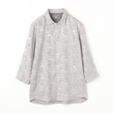 【RIELABO】ブライトジャカード 7分袖レギュラーカラーシャツ | NICOLE | 詳細画像8 