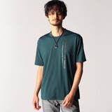 60ブルー | メタルジェルプリント半袖Ｔシャツ | NICOLE