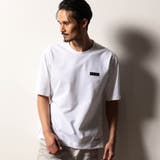 09ホワイト | 【RIELABO】ロゴプリント クルーネックTシャツ(日本製) | NICOLE