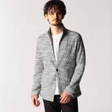 49ブラック | メランジワッフルカットジャケット | NICOLE