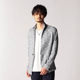 67ネイビー | メランジワッフルカットジャケット | NICOLE