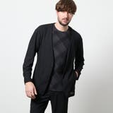 49ブラック | ヘリンボンジャカード ノーカラージャケット | NICOLE