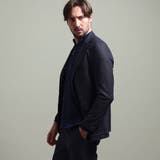 67ネイビー | 【HIDEAWAYS BLACK】ガムストレッチブライトシャンブレー2Bジャケッ… | NICOLE