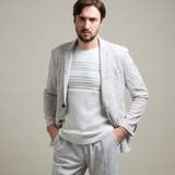 19ライトグレー | 【HIDEAWAYS BLACK】シアージャガードニット2Bジャケット | NICOLE