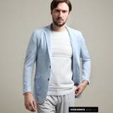 64サックス | 【HIDEAWAYS BLACK】シアージャガードニット2Bジャケット | NICOLE