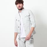 09ホワイト | ライトオンスストレッチデニム７分袖Gジャン | NICOLE