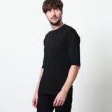 49ブラック | ハイゲージ5分袖サマーニット | NICOLE