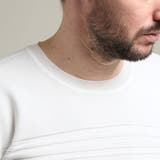 【HIDEAWAYS BLACK】切り替えタックボーダー半袖ニット | NICOLE | 詳細画像10 