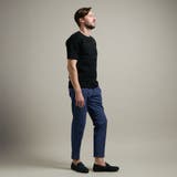 【HIDEAWAYS BLACK】切り替えタックボーダー半袖ニット | NICOLE | 詳細画像4 