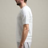 【HIDEAWAYS BLACK】切り替えタックボーダー半袖ニット | NICOLE | 詳細画像9 