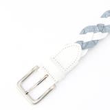 09ホワイト | コンビメッシュベルト | NICOLE